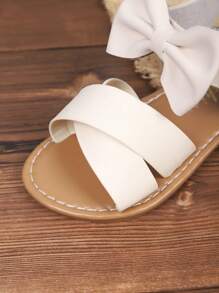 1 Par de Sandálias de Verão Novas para Meninas, Sapatos de Praia com Decoração de Borboleta Fofos de Bico Aberto, Adequados para Praia, Viagem, Fotografia, Escola, Uso Interno