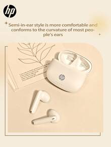 HP 5.4 In-Ear Wireless Earbuds, Free Beautiful 3D Stickers, 30 Hours Of Battery Life, IPX4 Waterproof, Compatible With Apple And Other Devices, Cute Gift, USB To Type-C