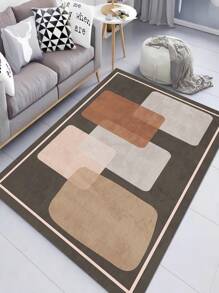 Minimalist & Fashionable Indoor Decoration Carpet, Short Pile Velvet Material Indoor Rug For Living Room, Sofa, Bedroom, Bedside Anti-Slip Mat, Dining Room, Kitchen, Office Chair Pad, Entryway Mat, Outdoor Picnic Blanket, Baby Crawling Soft Carpet, Outdoor Camping Mat