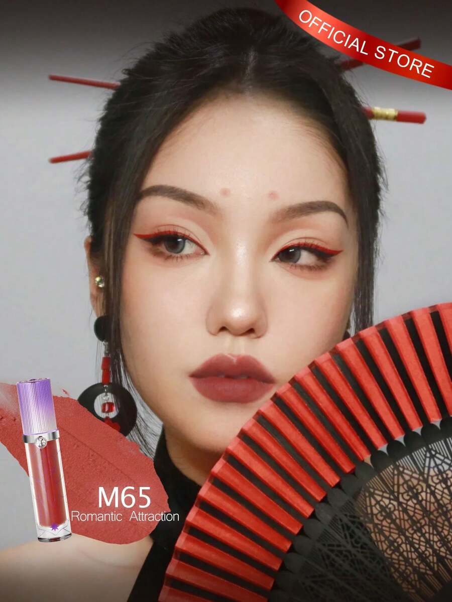 GIRLCULT Love Whisper Matte Lip Stain M65 Romantic Attraction, Dusty Rose Matte, Gauze Staining, Gallery Date Lip, Gloomy Mood Lip, Unfinished Love Letter, Gentle Rebellion, Mood-Lock Pigment-3.8g/0.13oz.