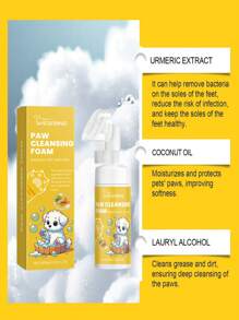Nettoyant mousse pour les pattes des animaux de compagnie, nettoyage en profondeur des soins des pattes des chiens et chats, hydratant, nettoyant pour les coussinets des pattes
