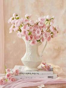 1 件 24 朵花毛茛人造花，仿丝迷你毛茛花，可用于 DIY 花束，适用于婚礼家居户外派对插花中心桌，婚礼拍摄道具 - 多種顏色 - 查看 2