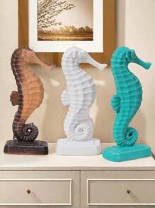 Seahorse Statue Ocean Decor Modern Sculpture Home Gift Decoration Table Centerpiece Crafts Resin Art, Best Birthday, Valentine's Day Gift Birthday