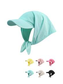1 pieza Unisex Visera con estampado de patrón de frutas, pañuelo tipo brighter de colores, versátil para protección solar del cuello para deportes al aire libre como escalada, ciclismo, uso casual, playa, uso diario