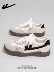 WARRIOR WARRIOR Women's Lightweight Skateboard Casual Shoes, Low-Top Breathable Summer Outdoor Flat Sneakers, Fashionable And Comfortable Ladies Canvas Sports Shoes, Thick Soles Street Style Athletic Trainers