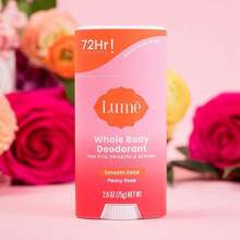 Lume Whole Body Deodorant - Smooth Solid Stick - 72 Hour Odor Control - Aluminum, Baking Soda And Skin  - 2.6 Ounce (Pack Of 2) (Soft Powder) - 牡丹玫瑰 - 查看 8
