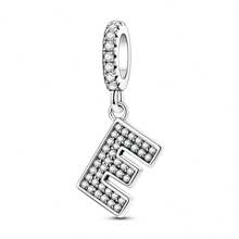 1pc Silvery Letters Charms 26 Alphabets Characters Letter Pendant Charm Fit Bracelet Necklace DIY Jewelry Making Beads Fine Women Jewelry Perfect For Women Girl Family Friend Gift