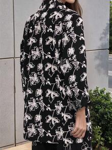 Blazer di lino ricamato - Casual boemo con bottoni, primavera/estate