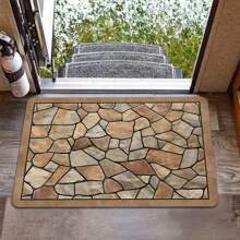 1pc Pattern Design Rug, Modern Art Design Floor Mat, Polyester, Non-Slip Backing, Machine Washable, Versatile Indoor/Outdoor Use, Home Decor Rug Living Room, Bedroom, Dining Room, Camping;