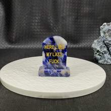Decoración de lápida de cristal natural tallada a mano, artesanía de cristal creativa, el mejor regalo - Multicolor - Ver 24