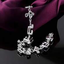 热销精美音符链 925 纯银镀层手链 女士婚礼派对女生学生圣诞礼物时尚首饰 - 銀色 - 查看 10