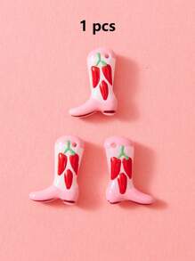 Juego de 1/5/10/20/30/50 piezas de dijes esmaltados pintados a mano de colores múltiples, lindos dijes que incluyen botas, cerezas, chiles, corazones, flores, luna, adecuados para la fabricación de joyas DIY, dijes, collares, aretes, llaveros, regalos para el Día de San Valentín, Día de la Madre
