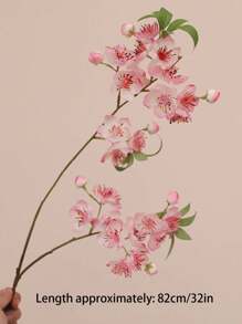 1pc New Peach Blossom Simulation Flower High-End Home Decor Hotel Decoration Fake Flower Ornaments Photography Props Ornaments