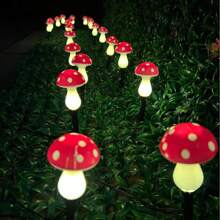 Solar Mushroom Light, 8LED/12LED/20LED Outdoor Garden Mushroom Solar Light, 8 Lighting Modes Of Solar Mushroom Light, Suitable For Garden Terrace Path Lawn, Wedding, Party Decoration