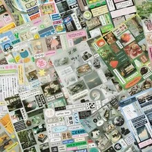 1 件 30 页复古贴纸书，日式复古元素装饰贴纸，适用于日记、剪贴簿、手机、笔记本电脑、学校用品、返校 - 彩色 - 查看 4