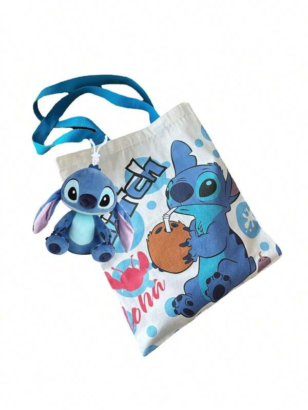 Disney Disney Bag Crossbody Cartoon Surrounding Cute Canvas Bag Shoulder Bag Interstellarschool Supplies,Back To School