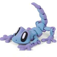 Adorno de Gecko impreso en 3D con articulaciones flexibles, apropiado para amantes y coleccionistas de geckos, ideal para decoración del hogar y oficina, perfecto como regalo de Halloween, Navidad y Acción de Gracias