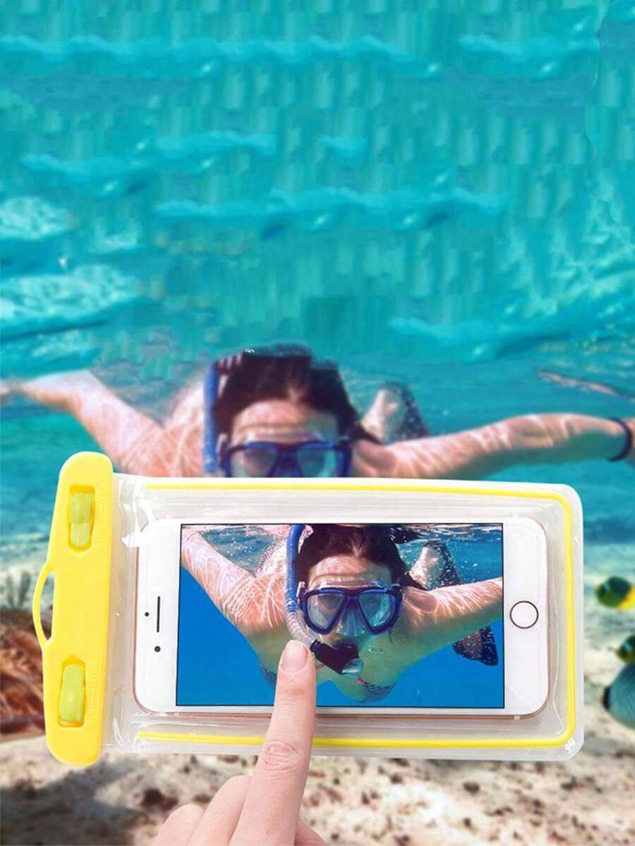 1 PC Universal Waterproof Phone Pouch – Submersible Dry Bag Protection For Smartphones–Touch-Friendly& Underwater For Beach& Swimming& Boating Floating Airbag Phone Pouch Touch Screen Cellphone Dry Bag Case Crossbody Bag Multipurpose Water Protection For Teen /Children For Swimming / Drifting/ Beach/Seaside Phone Case Purse Wallet For Outdoor Sport Summer Vacation Travel Holiday Poolbeach Bag Waterproof Phone Case Waterproof Bag - Multicolor - View 1