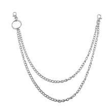 1件装时尚白色K极简双层朋克嘻哈腰链，适合女性参加夏季派对、秋季上学、万圣节等场合 - 白色 - 查看 14