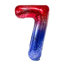 1pc 40-Inch Large Digital Aluminum Film Balloon With Spider Web Pattern And Red And Blue Color Scheme Is Suitable For Birthday Party Theme Party Background Decoration And Photo Props - Multicolor - View 11
