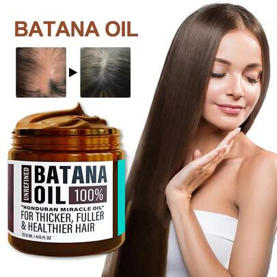 BARUBT 122.6ML Batana 护发油，滋养护发产品，深层滋润，改善发质，增强光泽，使头发更顺滑，适合所有发质