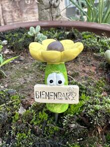 Floral Insect Waterer - Charming Waterer For Wild Bees And Insects, Biennbar Flower & Insect Waterer, Bee Water Station Cup, Butterfly Waterer Cup, Outdoor Garden Wood Pillar Yard Decor