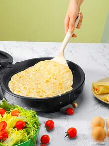 1 件不粘煎饼和煎蛋煎锅和硅胶铲厨房用具 - 优质不粘、耐热、符合人体工程学的设计，可轻松烧烤牛排、披萨烘焙和烹饪 - 耐用、易于清洁、可用洗碗机清洗 - 彩色 - 查看 3