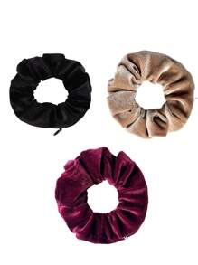 5 pezzi/3 pezzi/1 pezzo, Elastici per capelli neri creativi con strato nascosto, porta monete e chiavi, accessorio portatile con tasca segreta per chiavi, contanti, auricolari, articoli da viaggio, vacanze, ritorno a scuola, vacanze, estate, casa, regalo, festival