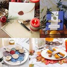 7pcs/Set Sealing Stamp 6pcs Wax Seal Stamp Heads With 1pcs Wood Handle Constellations Animal Pattern Invitation Card Making For DIY Craft Envelope Seal Stickers DIY Stamps For Decorating Wedding Invitations, Gifts - YZ0182 - 查看 10