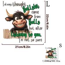 1/2/3 PIEZAS Diseño de lema de vaca divertido Pegatinas para planchar DIY, Impresiones de transferencia de calor, Adecuadas para camisetas, vaqueros, mochilas y decoración de prendas