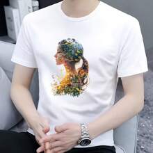 1/2/3PCS Double Explosion Landscape Printed Iron-On Patches, Hot Stamping Fashion Bestselling Items, Suitable For Clothing, Bags, Hats, Pillows And Other Accessories