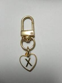 26er Buchstaben Buchstaben Schlüsselanhänger, rundkuppelförmig, zweiseitig, aus Legierung | Initiale A-Z, goldfarbenes Taschen- & Accessoire-Anhänger | Vielseitiger Karabinerverschluss Schlüsselring für Dekoration | Einzigartiges Schreibwaren, Rucksack & Kopfhörer-Taschenverschluss | Ideales Geschenk zum Geburtstag & Lernhilfe zu Halloween