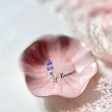 1 Stück personalisierter dekorativer Ringschale, kleine Schlüsselschale, Schmuckschale zur Aufbewahrung von Halsketten und Ohrringen, Hochzeitsringschale, Verlobungsringschale, Valentinstag Geschenk, Geschenk für sie, Geburtstagsgeschenk, Geschenk für Mama, Weihnachtszeit