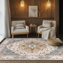 Luxurious, Machine-Washable, Non-Slip And Soft Velveteen Rug, Suitable For Entrance, Bedroom, Study, Kitchen, Hallway, Living Room, Cloakroom, And Commercial Office. It Is Simple And Elegant. The Short Pile Rug Comes With A Non-Slip Rubber Backing, Is Soft In Texture, And Easy To Clean And Maintain.