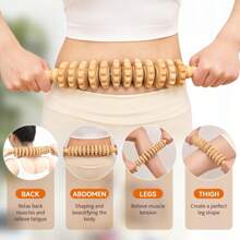 1pc New Wooden Therapy Massager Tool Set, Muscle Relaxation, Deep Tissue Point Acupressure Scraper