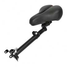 Asiento plegable con amortiguación ajustable para patinete eléctrico de 10 pulgadas, cojín suave apto para KUGOO M4/M4 Pro sin necesidad de taladrar