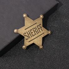 1pc Metal Sheriff & Deputy Badges In Gold And Silver Colors - Vintage - Style Star - Shaped Badges For Cosplay & Collection School Office Accessories Shirts Jacket Jewelry Christmas Halloween Clothes Pin Funny Cute Teacher Gifts - Multicolor - View 12