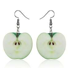 1 Pair Acrylic Creative Cute Fruit Design Earrings - Fruit - View 3