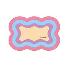 Mantel individual POLI de colores arcoíris de PU, impermeable, resistente al aceite y al calor para tazón, plato, taza, decoración de mesa
