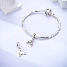 1pc Silvery Letters Charms 26 Alphabets Characters Letter Pendant Charm Fit Bracelet Necklace DIY Jewelry Making Beads Fine Women Jewelry Perfect For Women Girl Family Friend Gift