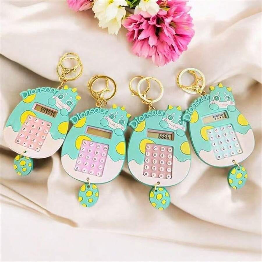 2Pcs Novelty New Calculator Keychain Maze Toy Key Ring Kids Classic Backpack Pendant Gift Cartoon - Meninas - 1 - 查看 1