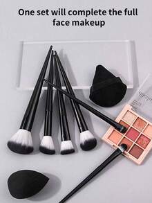 19pcs High-Quality Professional Makeup Brush Set, Women's Makeup Brush Set, Professional Facial Powder, Powder Blusher, Eye Shadow, Including Makeup Sponge And Puff, Wet And Dry Foundation Make-Up Mixer, Cosmetics, Beauty Eggs, Suitable For Beginners,Brush Set,Makeup Brush Kit,Make Up Brush Set,Make Up Set Complete,Makeup Brush Set,Complete Makeup Kit,Brush Kit,Brushes Makeup Set,Makeup Gift Set,Giveaways,Professional Makeup Brushes,Complete Makeup Set - Multicolor - View 5