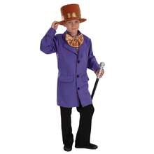 Morph Costumes Chocolate Factory Owner Costume For Boys - Fun Fancy Dress For World Book Day, Includes Jacket, Bow Tie & Hat, Kids Dress-Up - Purple - View 2