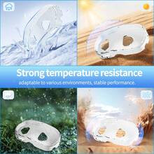 AOLION Meta Quest 3s VR 耳机 TPU 透明水晶保护壳，Quest 3s 配件