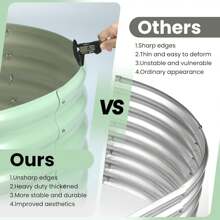 6x3x2 FT Galvanized Raised Beds For Outdoor, Oval Raised Garden Bed With Open Base, Tool-Free Assembly Planter Raised Boxes For Outdoor Vegetables & Flowers