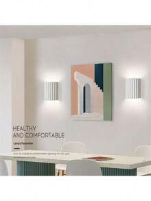 Modern Minimalist Wall Lamp, G9 Bulb, Resin Material, Green/Grey/Orange/White, Home Decor, Suitable For Living Room, Kitchen, Bedroom, Indoor Lighting, Bulb Not Included - one-size - View 5