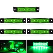 12V-24V 5pcs LED Front & Rear Turn Signal Lights, Suitable For Cars, Trucks, Buses - White/Red/Amber/Blue/Green - one-size - View 11