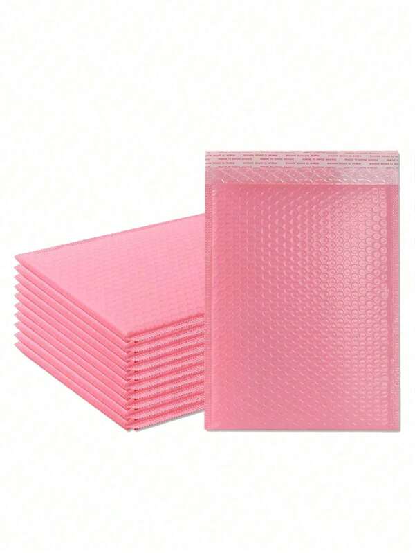 10 pièces/20 pièces Enveloppe à bulles roses, sac de transport, sac d'emballage cadeau, sac étanche auto-scellant, avec mesures de protection rembourrées, convient pour les livres, les vêtements, la livraison express, l'emballage individuel pour la livraison, petit sac d'emballage pour entreprise