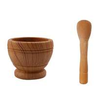 树脂研钵研杵套装大蒜香草香料搅拌研磨粉碎器碗餐厅厨房工具 - 彩色 - 查看 11