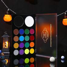 Pintura facial infantil UCANBE de 18 colores, segura y activada con agua, ideal para maquillaje teatral, carnaval y Halloween.